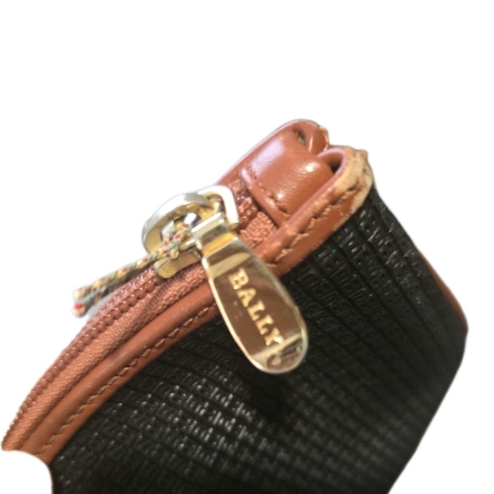 Bally Black and Tan Woven Tote Bag - Picture 6 of 10